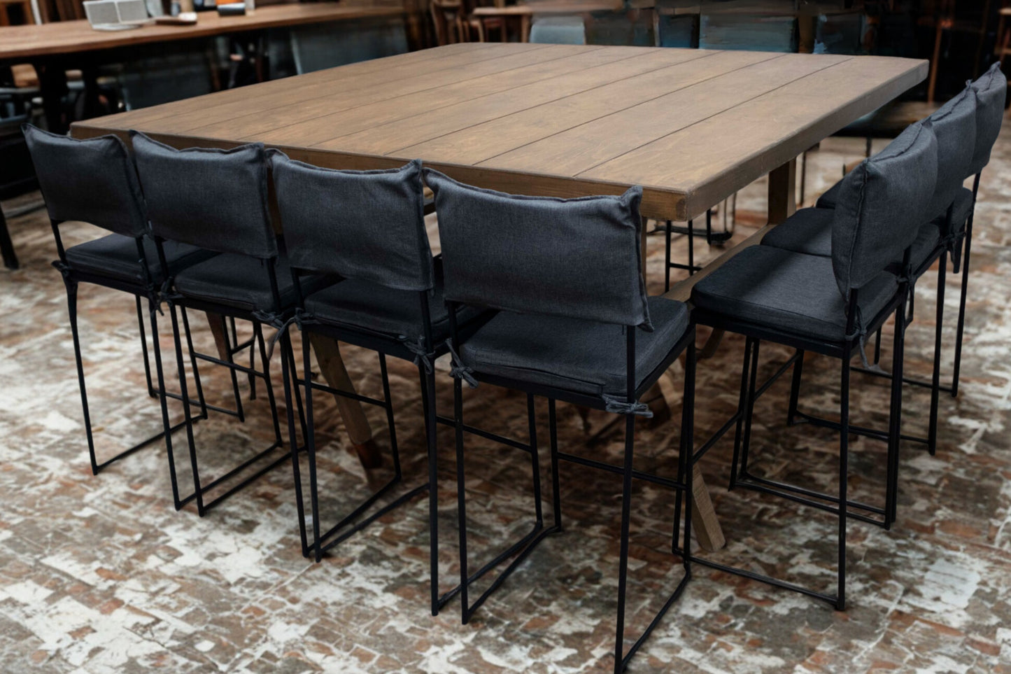 Mesa Alta Cuadrada Café (14 pax)