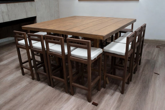 Mesa Alta Cuadrada Café (14 pax)