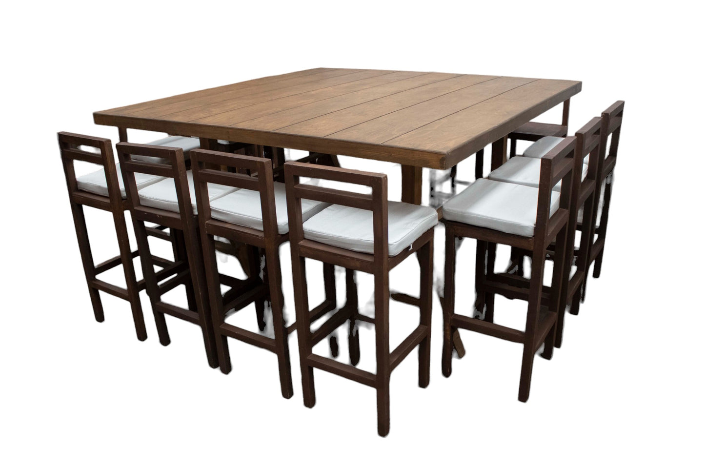 Mesa Alta Cuadrada Café (14 pax)