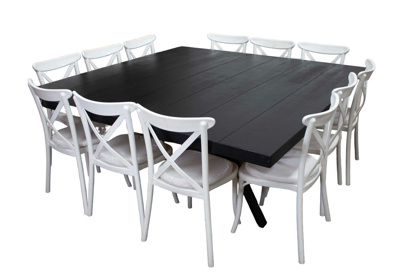 Mesa Cuadrada Negra (14 pax)