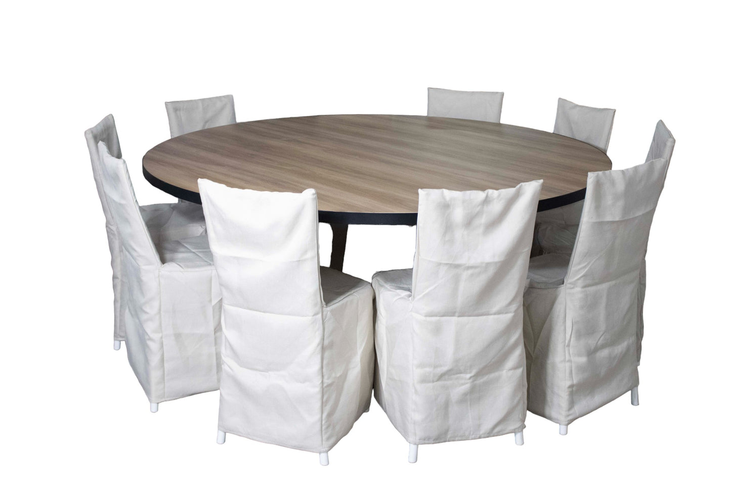Mesa Smith Circular Nogal (10 pax)