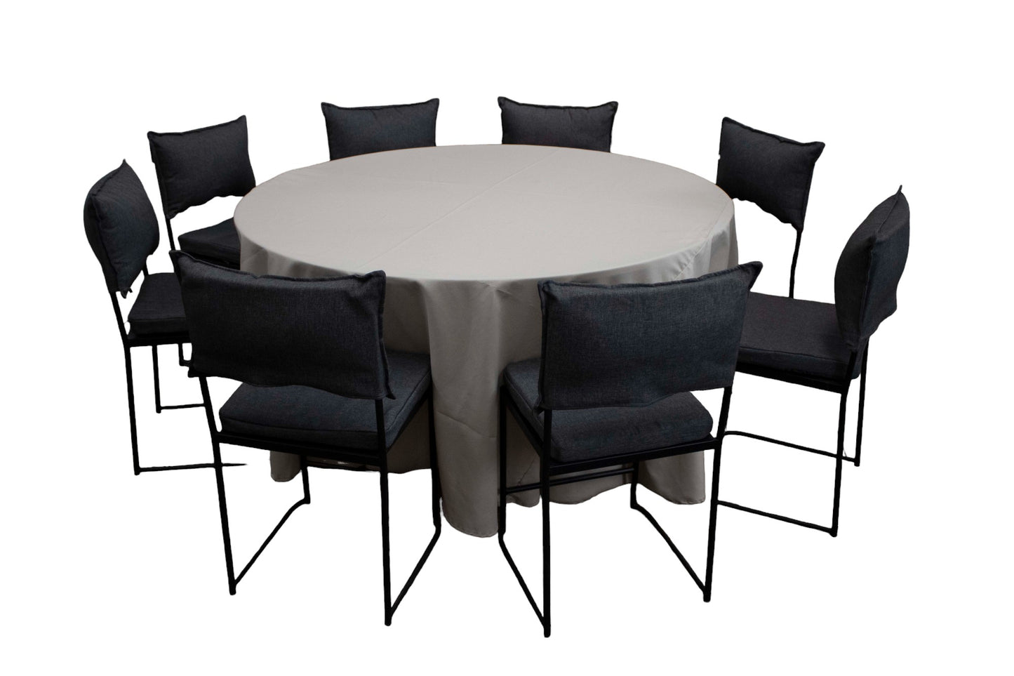 Mesa Redonda Mantel Beige (8 pax)