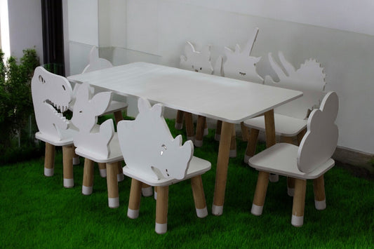 Mesa Infantil Blanca (8 pax)