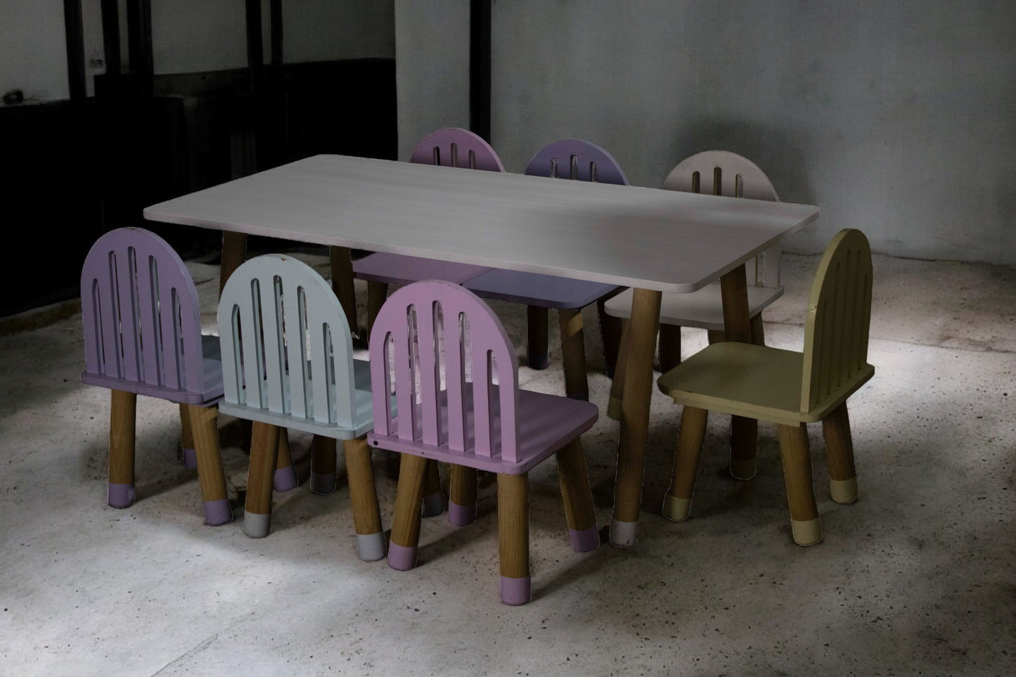 Mesa Infantil Colores (8 pax)