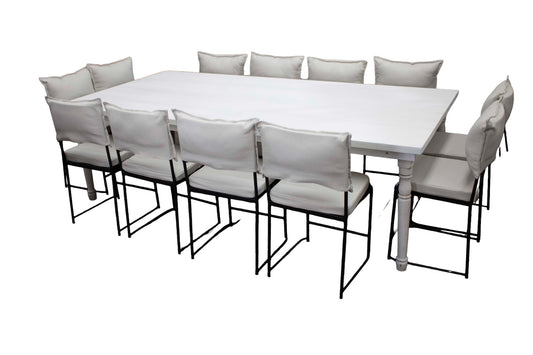 Mesa Rectangular Blanca (12 pax)
