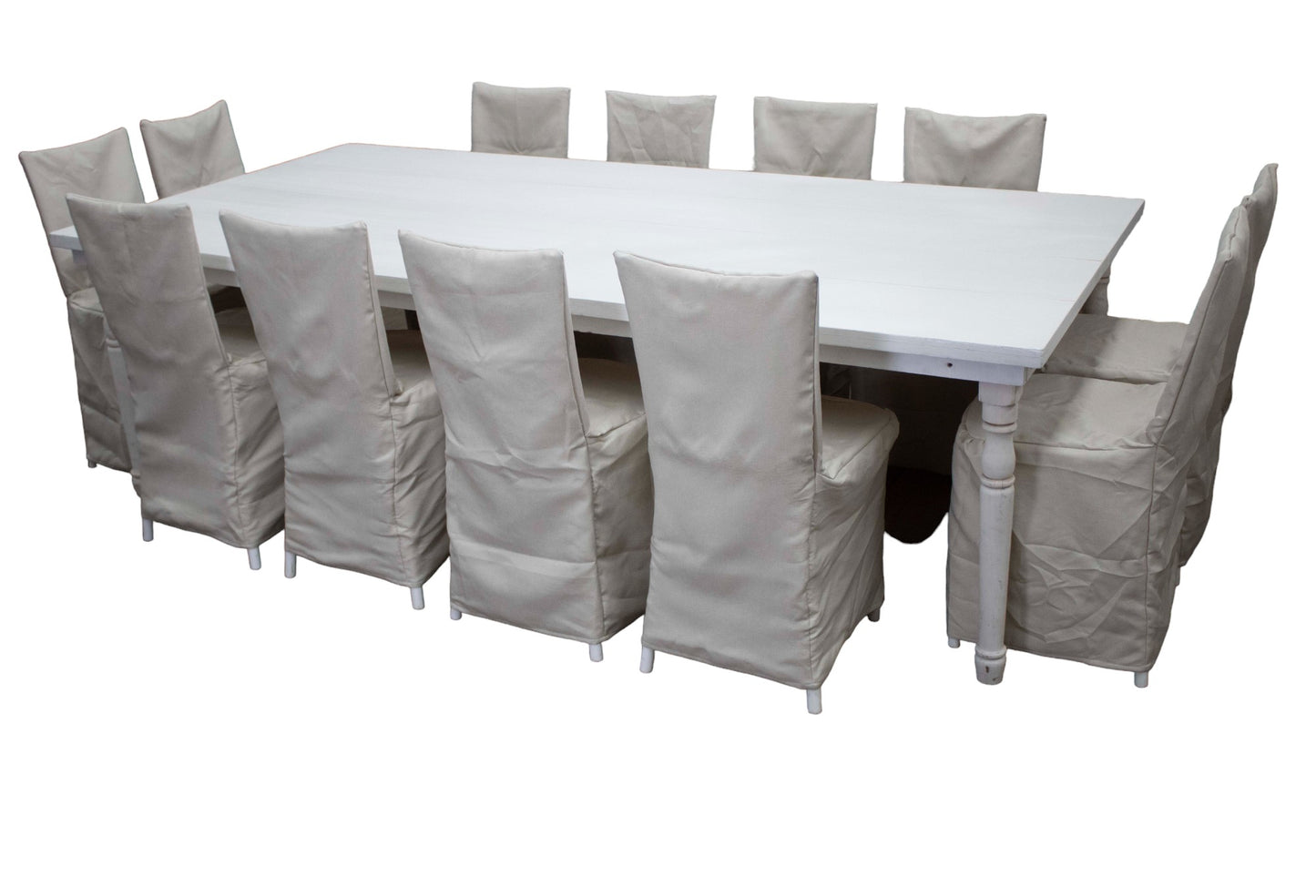 Mesa Rectangular Blanca (12 pax)