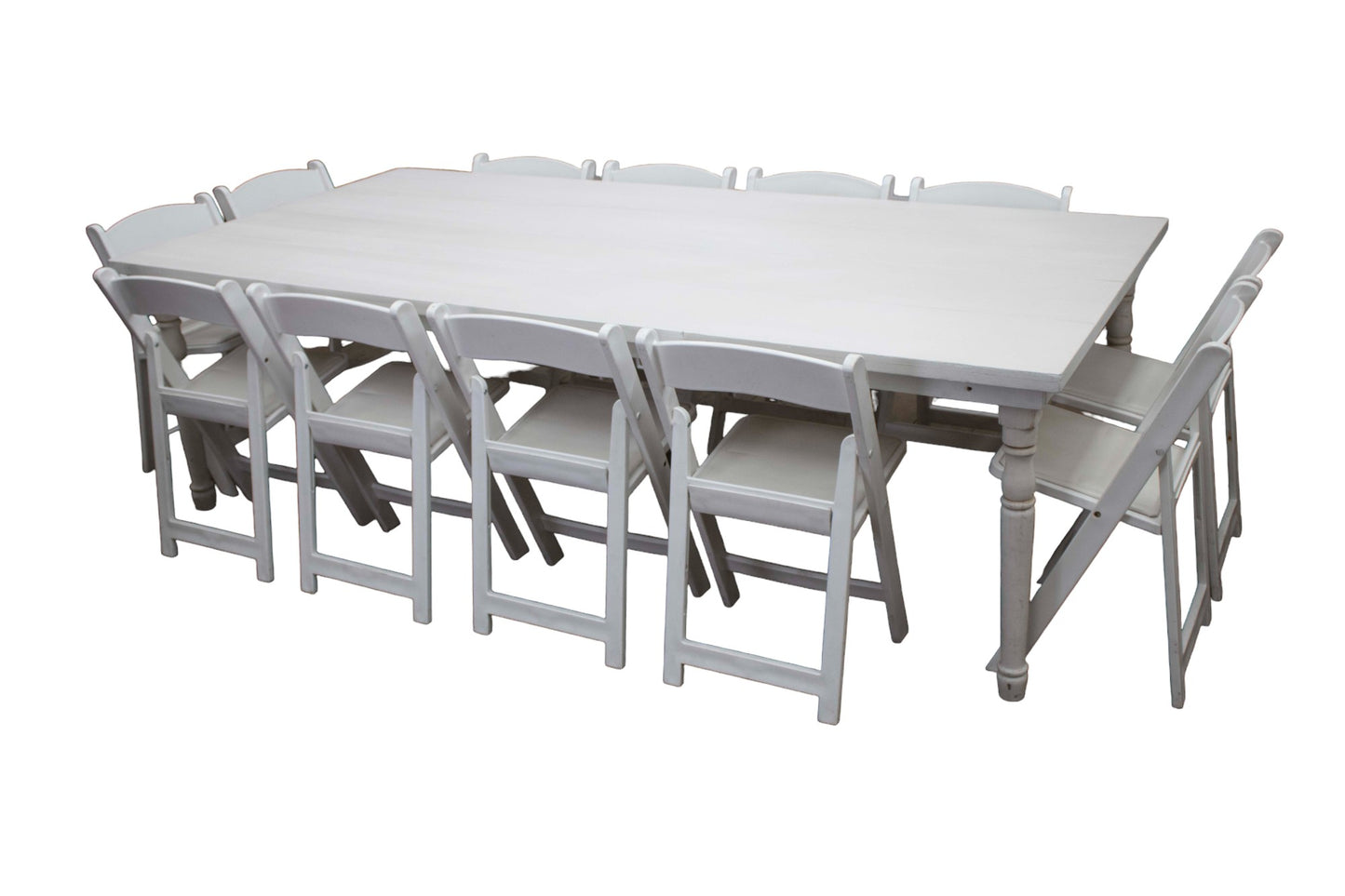 Mesa Rectangular Blanca (12 pax)