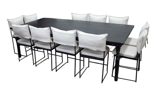 Mesa Rectangular Negra (12 pax)
