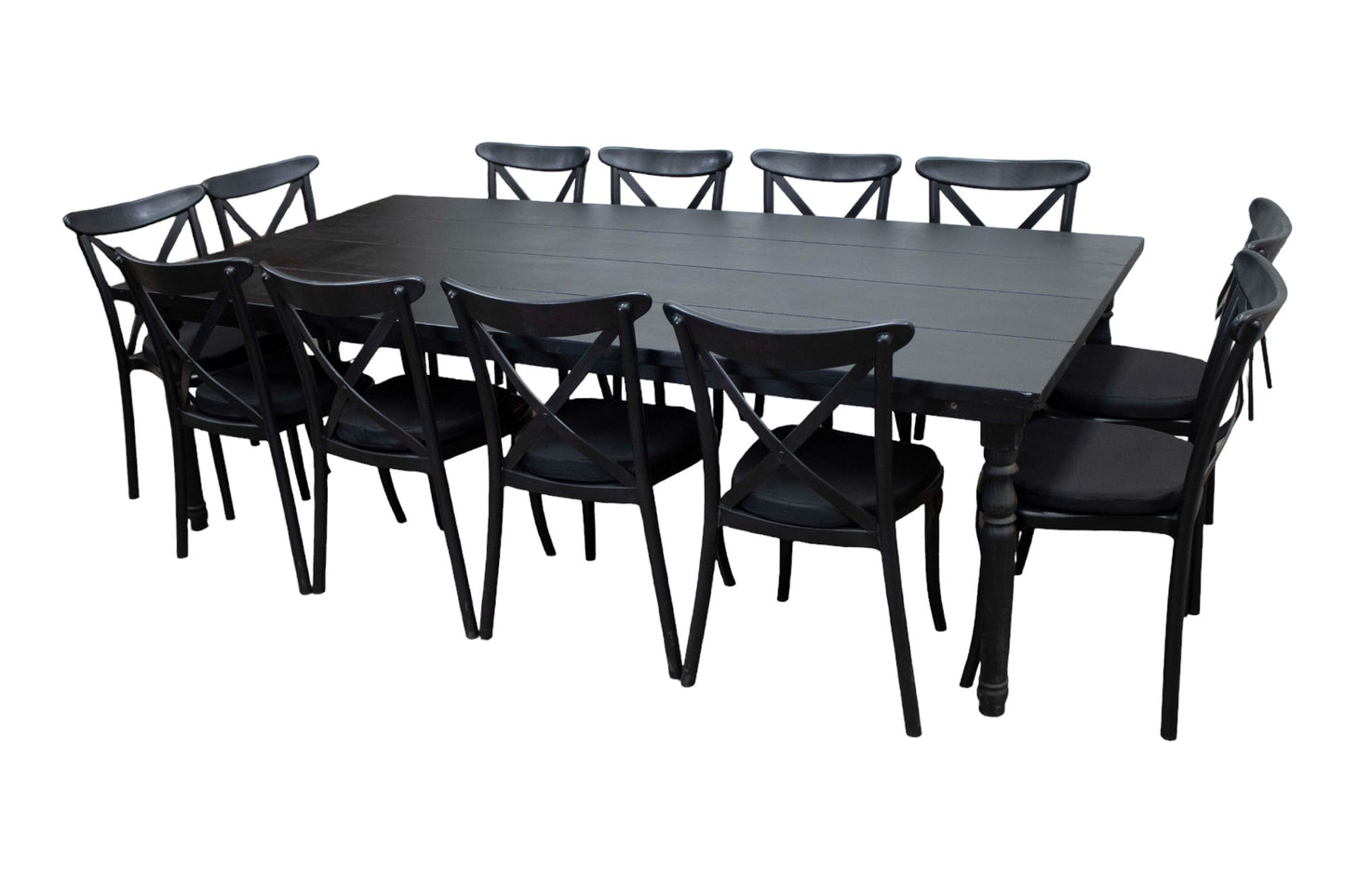 Mesa Rectangular Negra (12 pax)