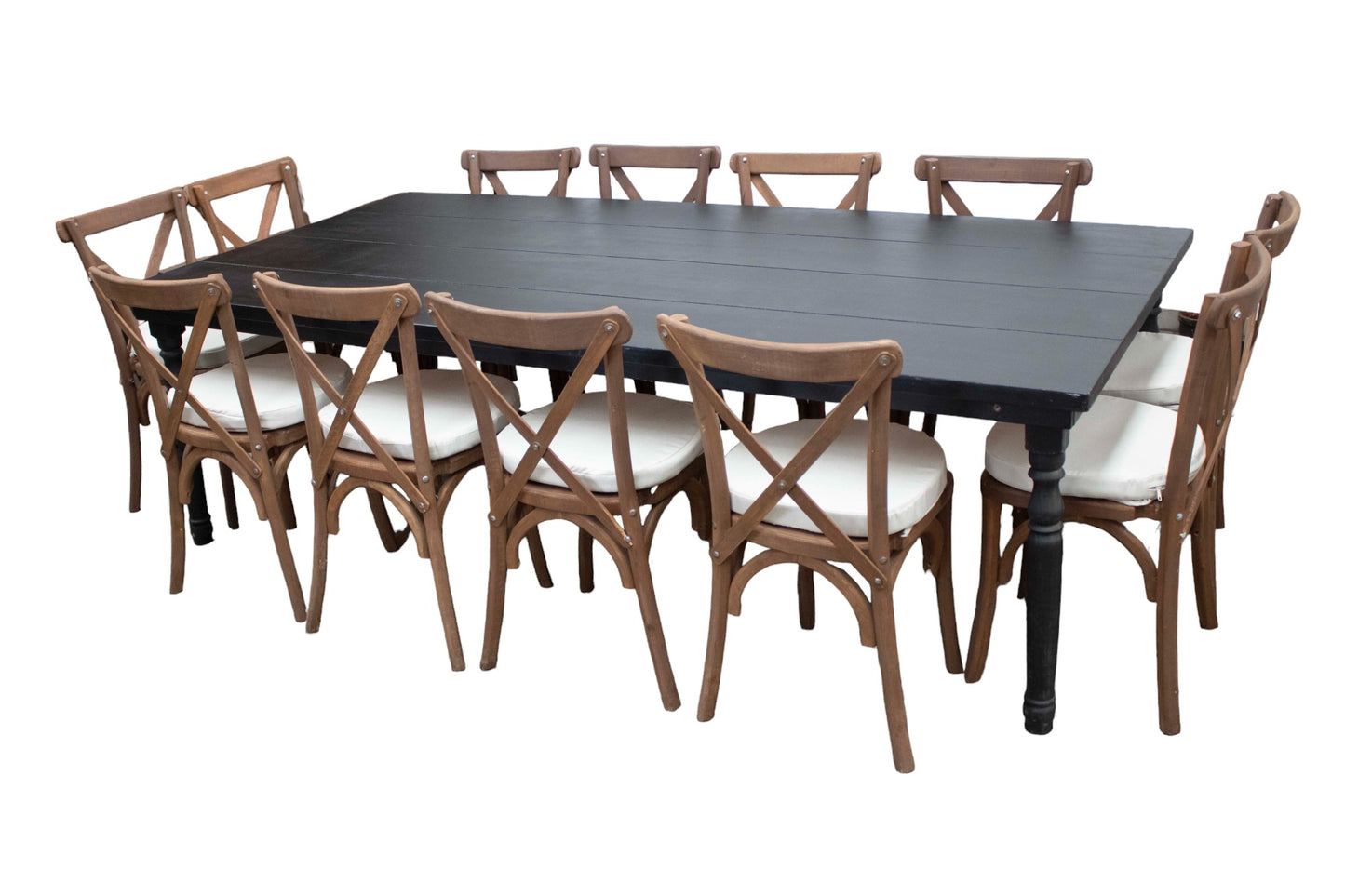 Mesa Rectangular Negra (12 pax)