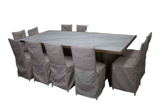 Mesa Smith Dorada Blanca (12 pax)