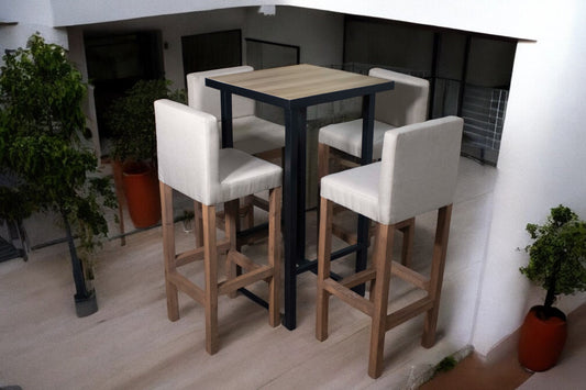 Periquera Smith Cuadrada Nogal (4 pax)