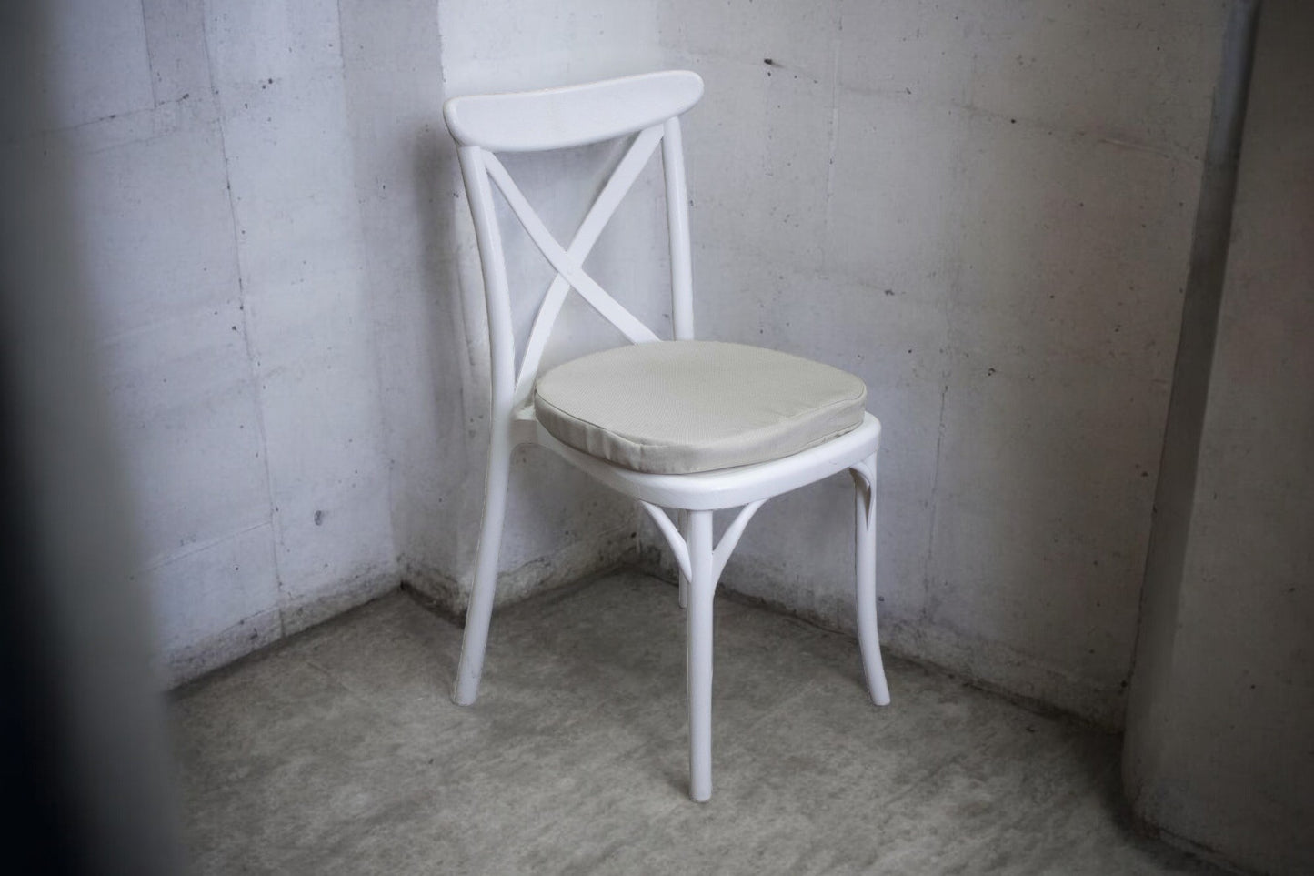 Silla Crossback Blanca Resina
