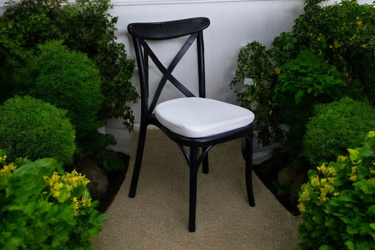 Silla Crossback Negra Resina