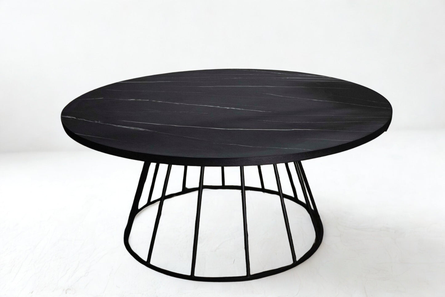 Mesa Smith Circular Negra (10 pax)
