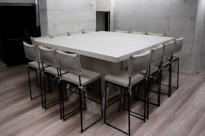 Mesa Alta Cuadrada Blanca (14 pax)