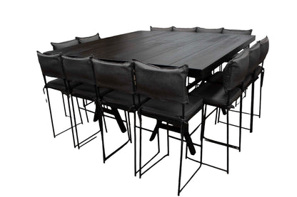 Mesa Alta Cuadrada Negra (14 pax)