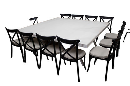 Mesa Cuadrada Blanca (14 pax)