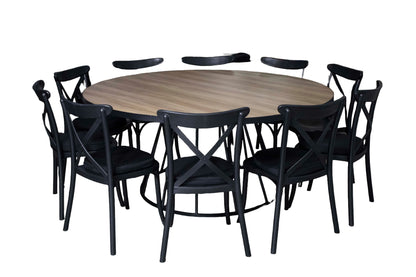 Mesa Smith Circular Nogal (10 pax)