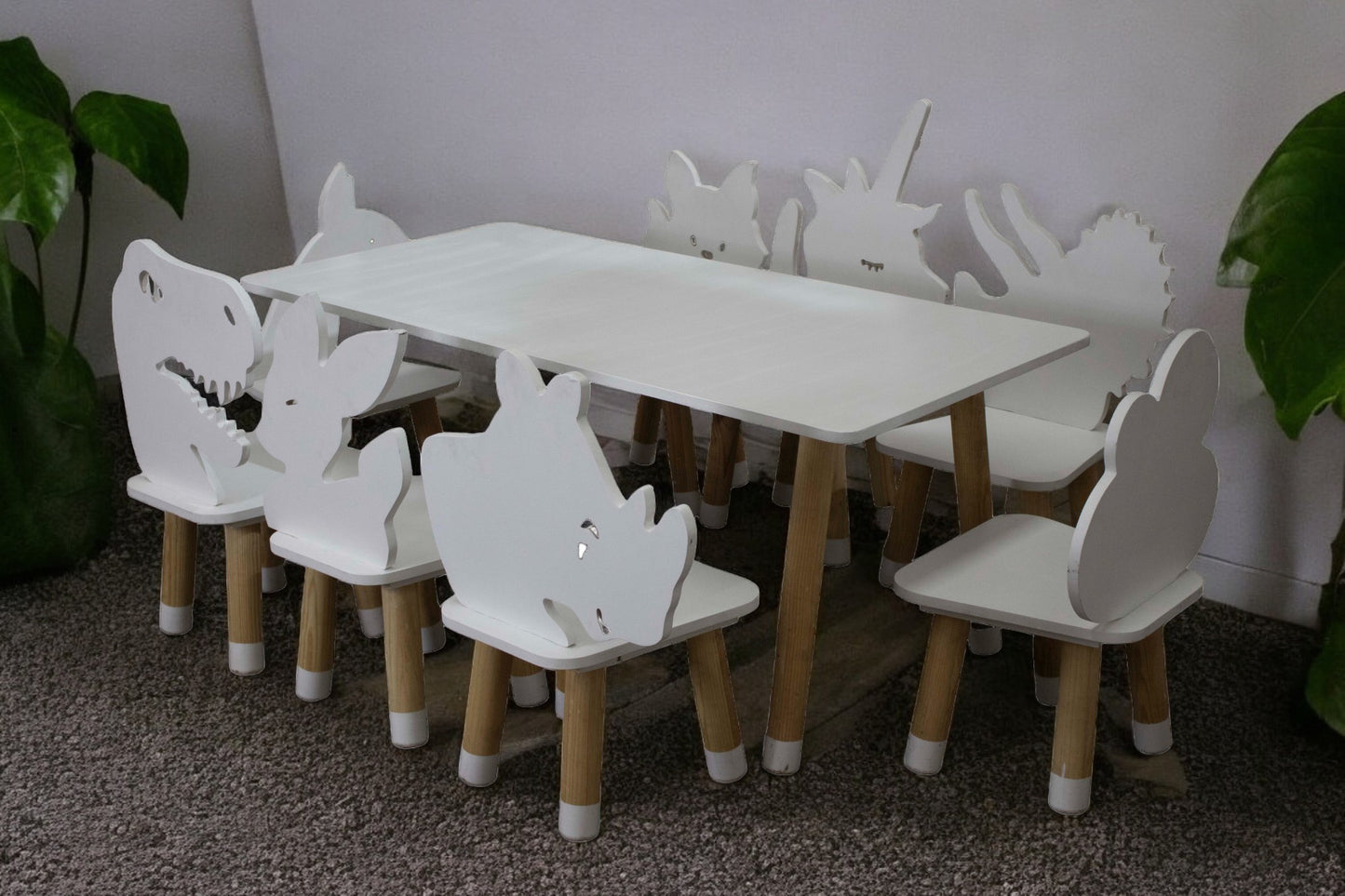 Mesa Infantil Blanca (8 pax)