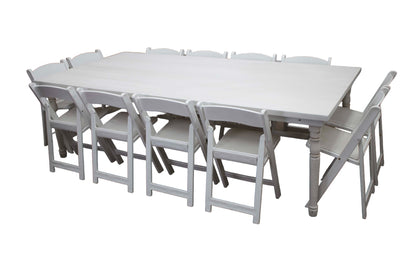 Mesa Rectangular Blanca (12 pax)