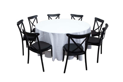 Mesa Redonda Mantel Blanco (8 pax)