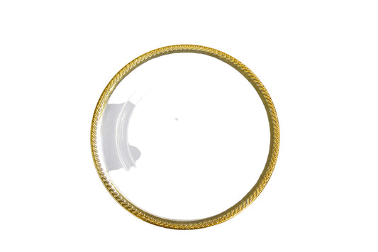 Plato Base Filo Dorado
