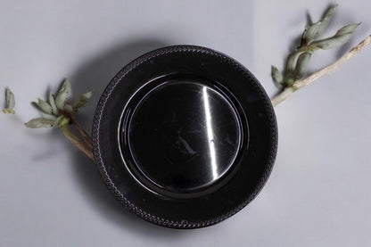 Plato Base Lineas Negro