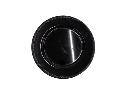 Plato Base Lineas Negro