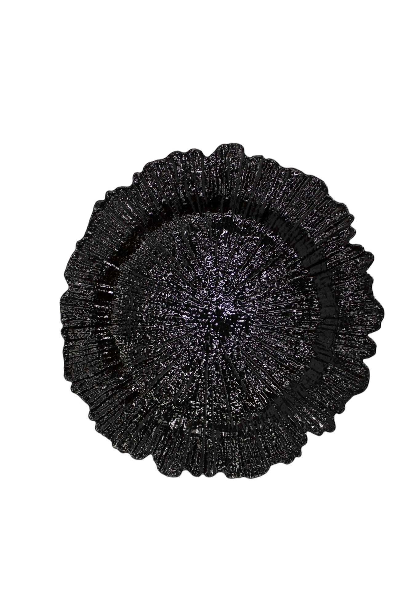 Plato Base Negro Textura