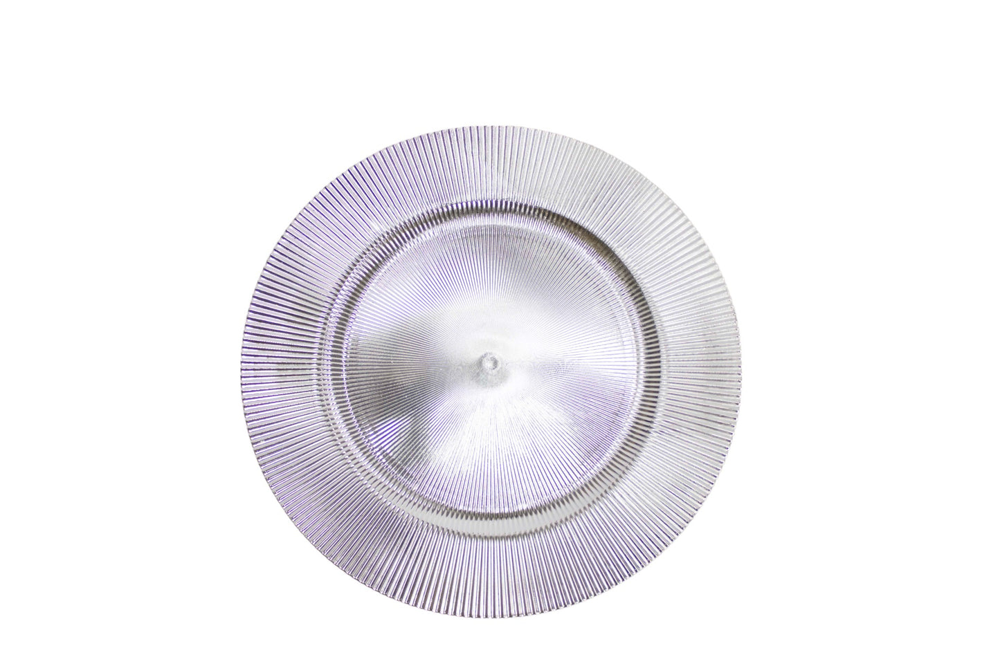 Plato Base Líneas Plata