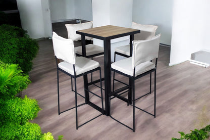 Periquera Smith Cuadrada Nogal (4 pax)