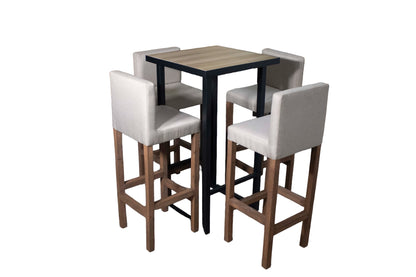 Periquera Smith Cuadrada Nogal (4 pax)