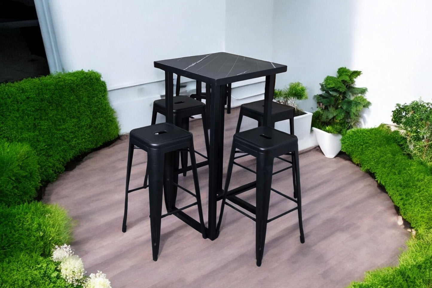 Periquera Smith Cuadrada Negra (4 pax)