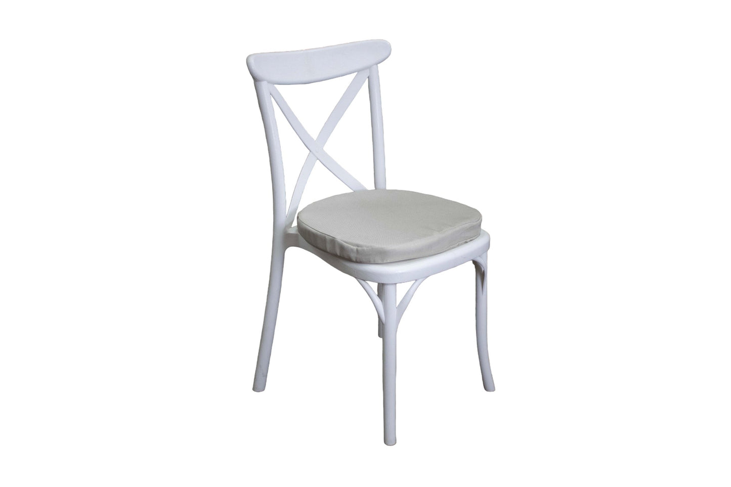 Silla Crossback Blanca Resina