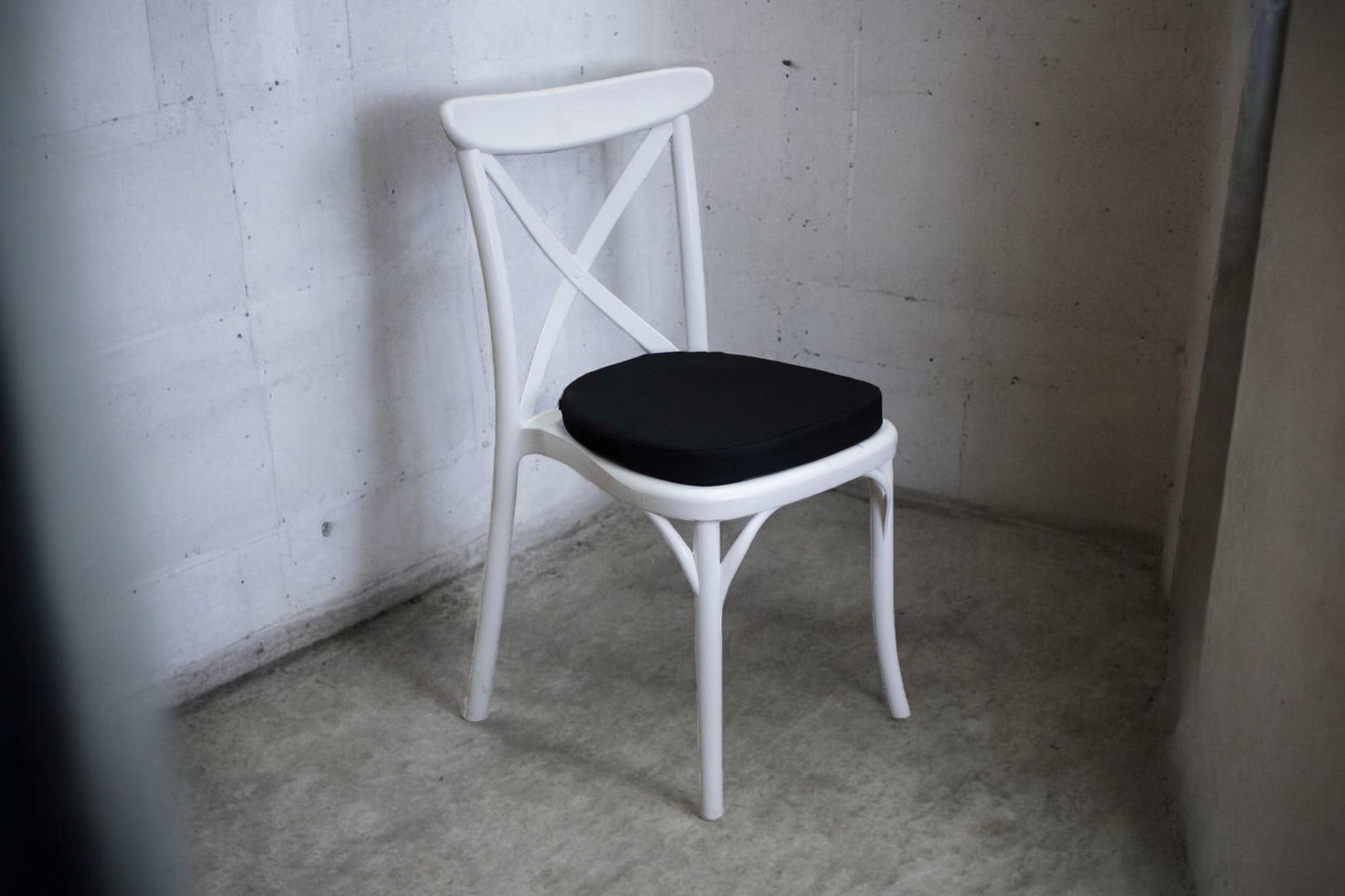 Silla Crossback Blanca Resina