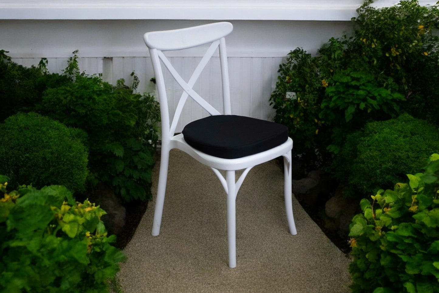 Silla Crossback Blanca Resina