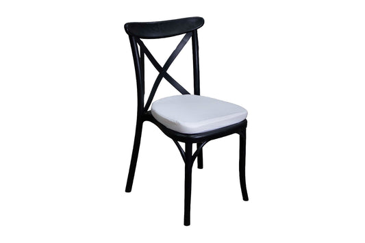 Silla Crossback Negra Resina