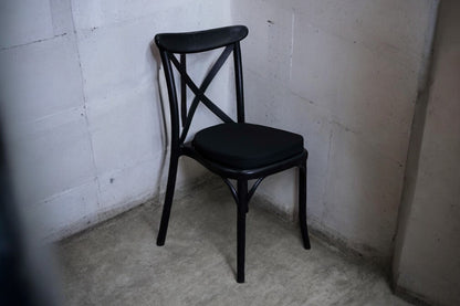 Silla Crossback Negra Resina