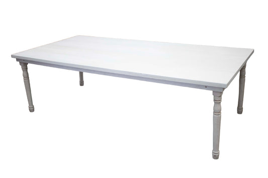 Mesa Rectangular Blanca (12 pax)